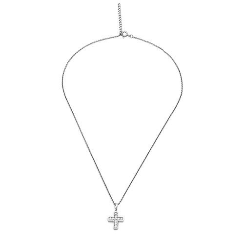 Silver Christ's Vogue Pendant with Chain 18/22 Inch.