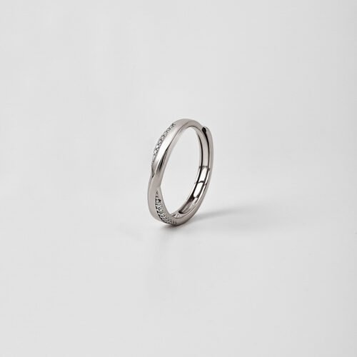 Silver Vintage Wheel Adjustable Ring