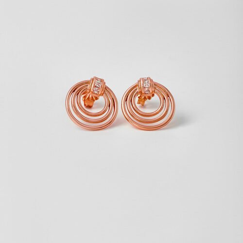 Rose Gold Arista Earrings