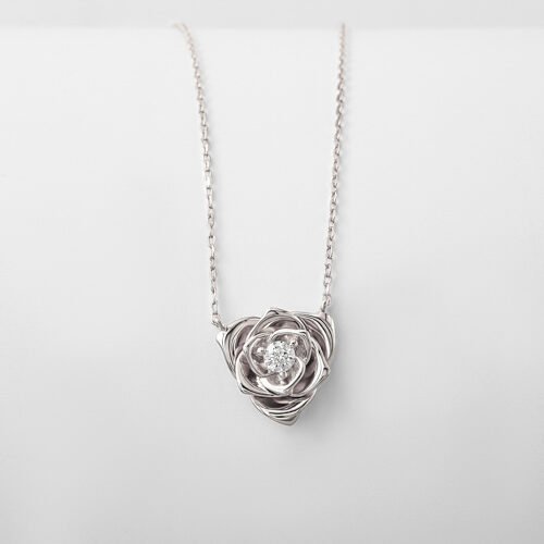 Silver Rosetta Necklace