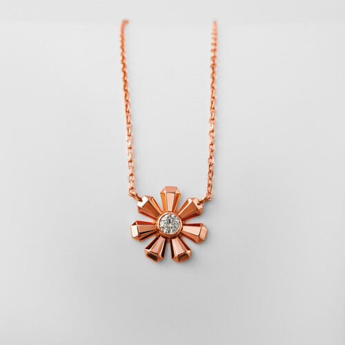 Rose Gold Daisy Bliss Necklace