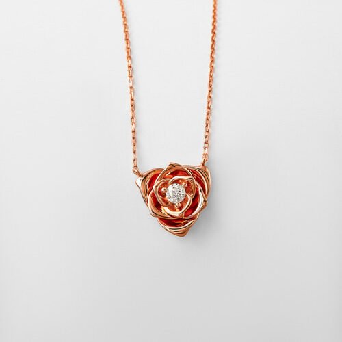 Rose Gold Rosetta Necklace