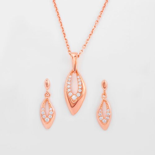 Rose Gold Amulet Pendant Set
