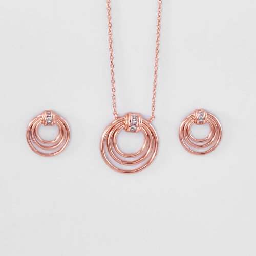 Rose Gold Arista Pendant Set