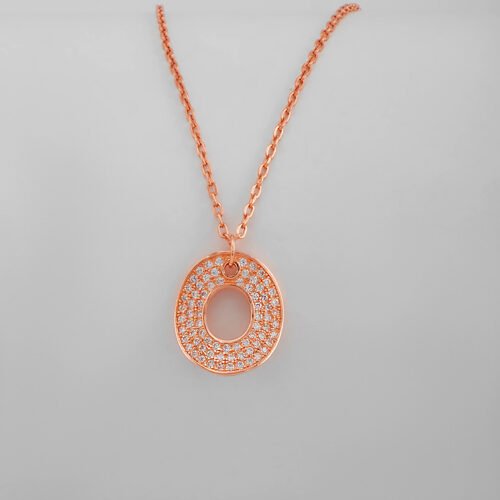 Rose Gold Shield Necklace