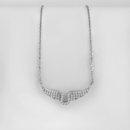 Silver Fly High Necklace