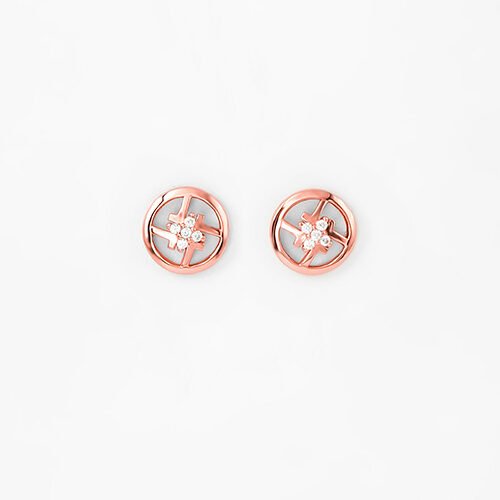 Rose Gold Bouquet Earrings