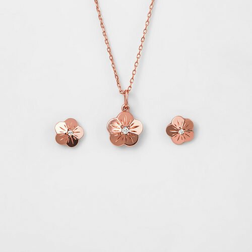 Rose Gold Fragrance Pendant Set