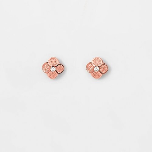 Rose Gold Mini Flower Earrings