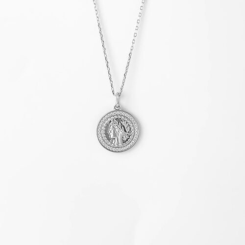 Silver Victorian Coin Pendant