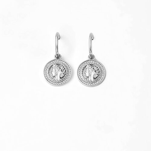 Silver Victorian Coin Earrings