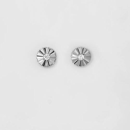 Silver Frill Earrings