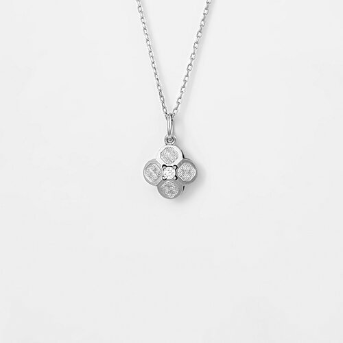 Silver Mini Flower Pendant with Chain