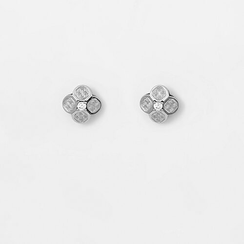 Silver Mini Flower Earrings