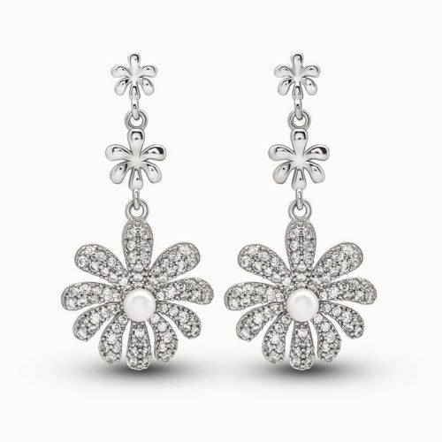 Silver Digital Love Pendant Set