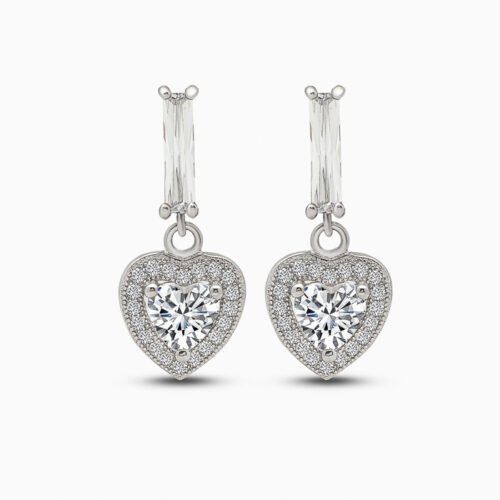 Silver Digital Love Pendant Set