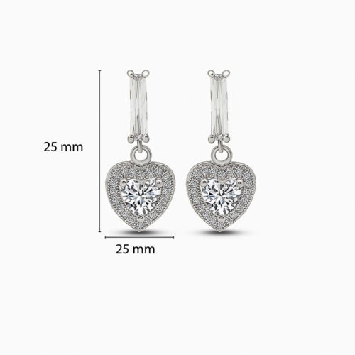 Silver Digital Love Pendant Set